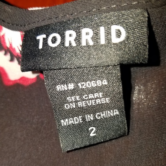 Floral High Low Chiffon Tank Top - Picture 3 of 4